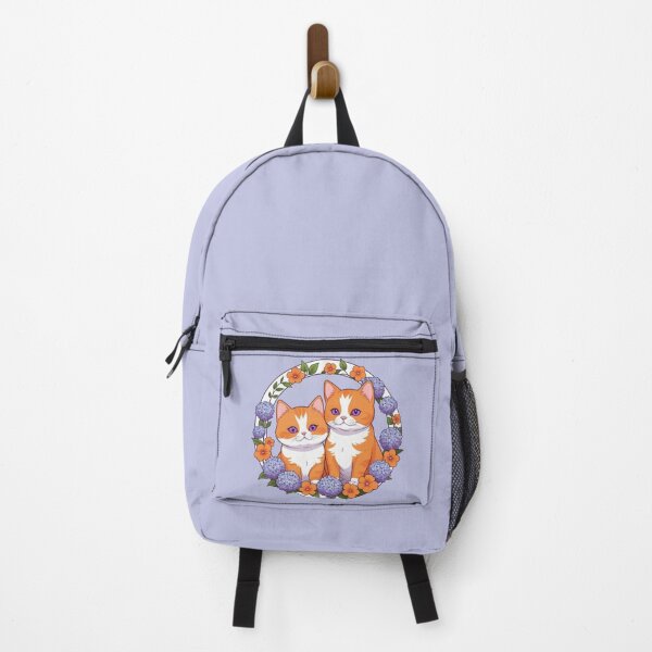 Item preview, Cute Orange Kitties enjoying the flowers designed and sold by RedStacks.