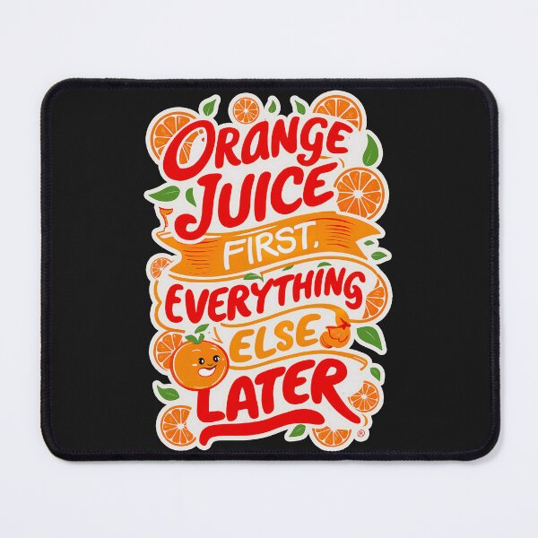 Item preview, ''Orange Juice First'' Funny Kawaii Orange Lover T-Shirt designed and sold by Witty Shirts.