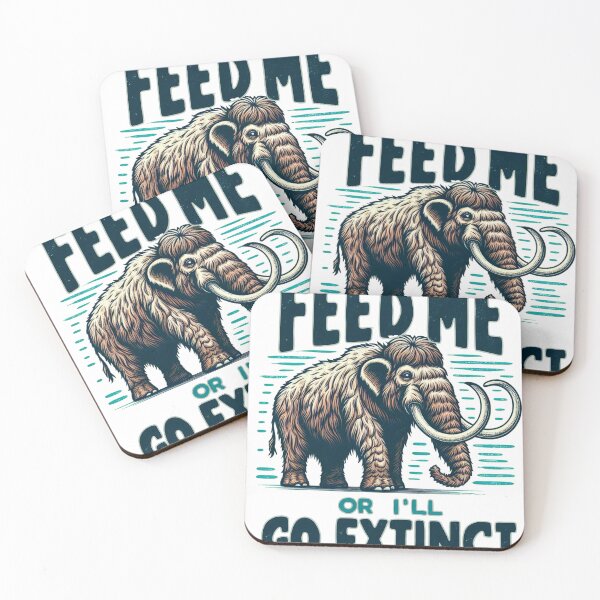 Item preview, Mammoth Feed Me Hungry Extinct designed and sold by MerchMagia.