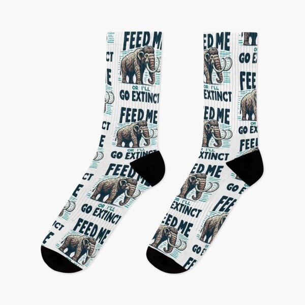Item preview, Mammoth Feed Me Hungry Extinct designed and sold by MerchMagia.