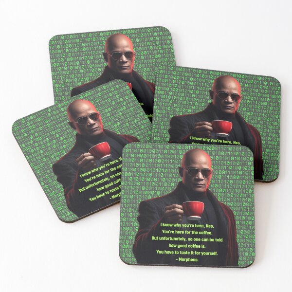 Item preview, The Matrix Movie Morpheus Neo Funny Coffee Caffeine Lover Quote designed and sold by dariasphinx.