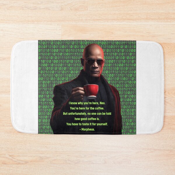 Artikelvorschau, Der Matrix-Film Morpheus Neo Lustiges Kaffee-Koffein-Liebhaber-Zitat entworfen und verkauft von dariasphinx.