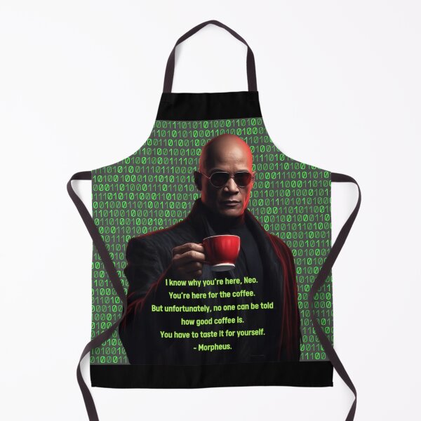 Aperçu de l'œuvre Citation drôle sur les amateurs de caféine et de caféine du film Matrix Morpheus Neo créée et vendue par dariasphinx.
