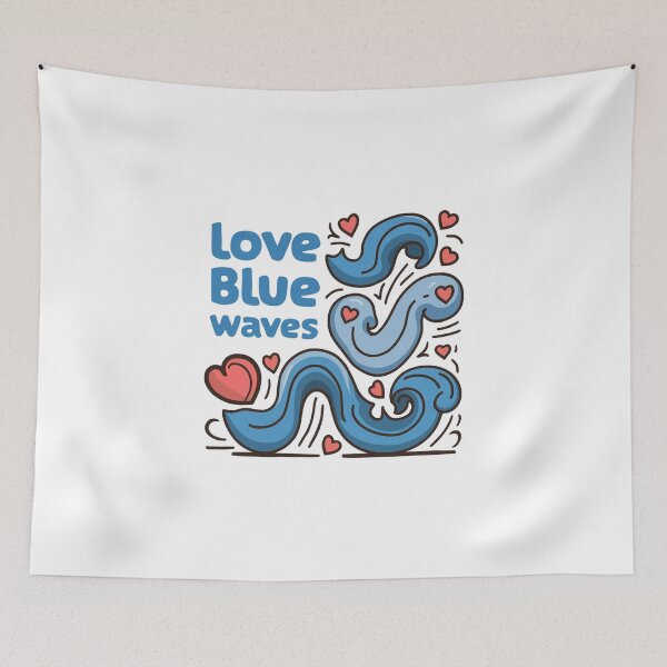 Item preview, Love Blue Waves designed and sold by Gentle40Winks.