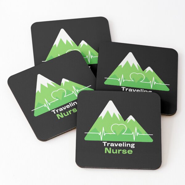 Item preview, Traveling nurse, hiking adventure mountains gift designed and sold by Toph & Mea Shop.