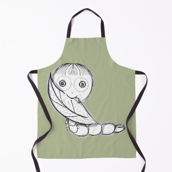 Item preview, Doodle worm eat leaf drawn cartoon designed and sold by nongsao4.