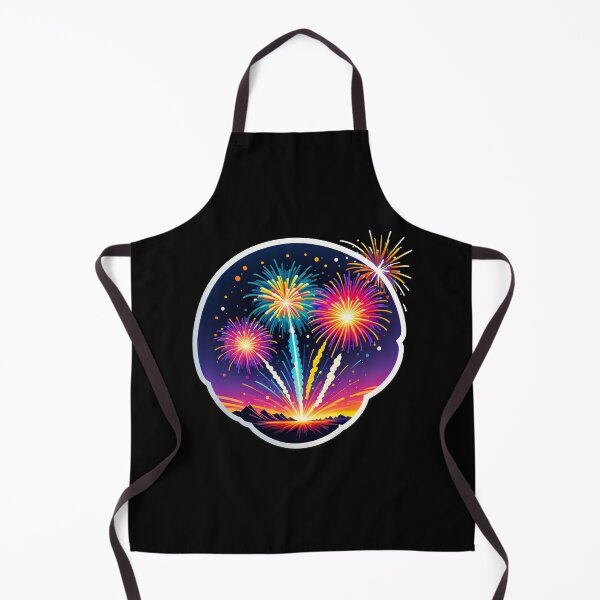 Item preview, Colorful Fireworks Lighting Up Night Sky designed and sold by artwaves.