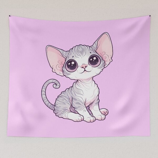 Item preview, Cute devon rex designed and sold by Anna Halasek.