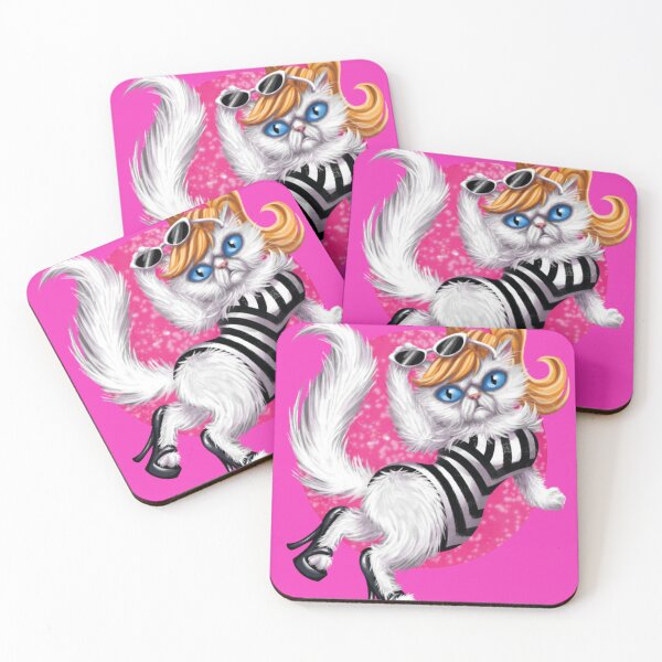 Item preview, Fashion Pink Doll Cat designed and sold by geekypet.