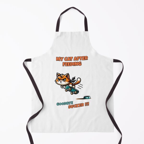 Item preview, arrogant, grumpy cat rides away on skateboard Kawaii funny saying designed and sold by Bouldershop.