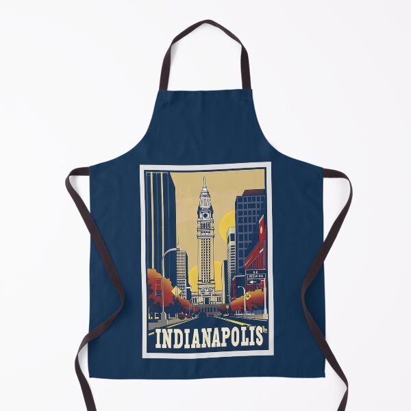 Item preview, A Vintage Travel Illustration of Indianapolis - Indiana - US designed and sold by GoodOldVintage.