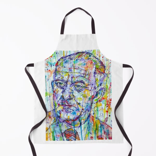 Item preview, HALLDOR LAXNESS watercolor and ink portrait designed and sold by lautir.