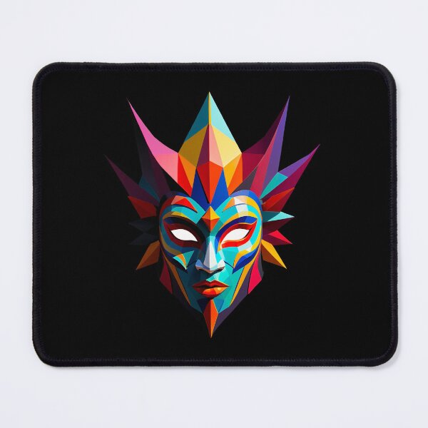 Item preview, Colorful Geometric Mask of Mystery designed and sold by artwaves.