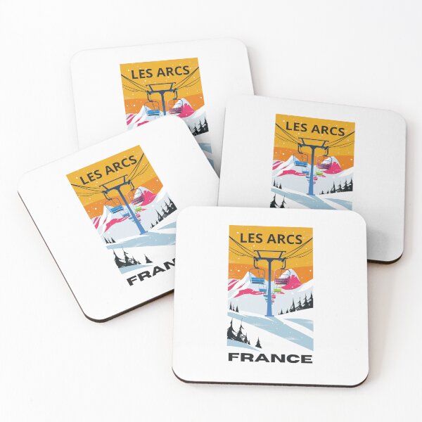 Item preview, A Vintage Travel Illustration of Les Arcs - France designed and sold by GoodOldVintage.