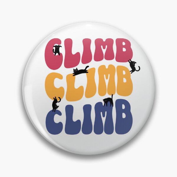 Item preview, Cats climbing bouldering and jumping on a vintage climb lettering designed and sold by Bouldershop.