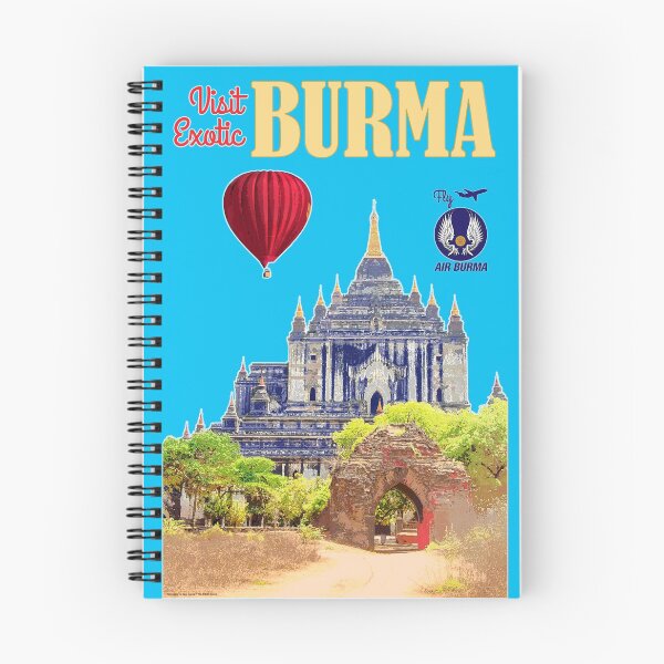 Item preview, Vintage-Style Burma Travel Poster designed and sold by travelwitheric.