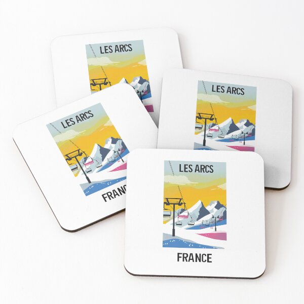 Item preview, A Vintage Travel Illustration of Les Arcs - France designed and sold by GoodOldVintage.