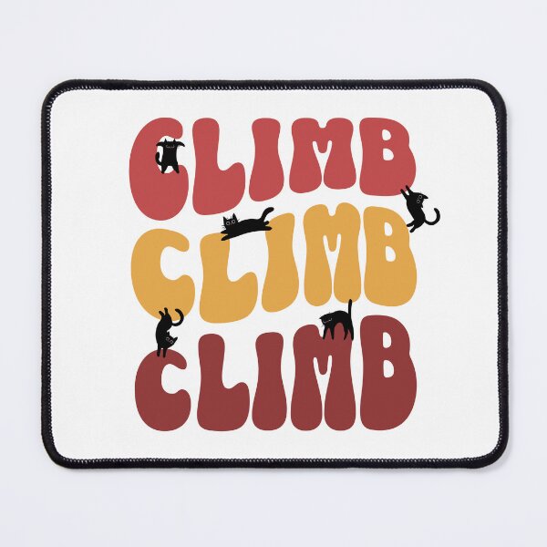 Item preview, Kittens climbing bouldering and jumping on a vintage curvy lettering designed and sold by Bouldershop.