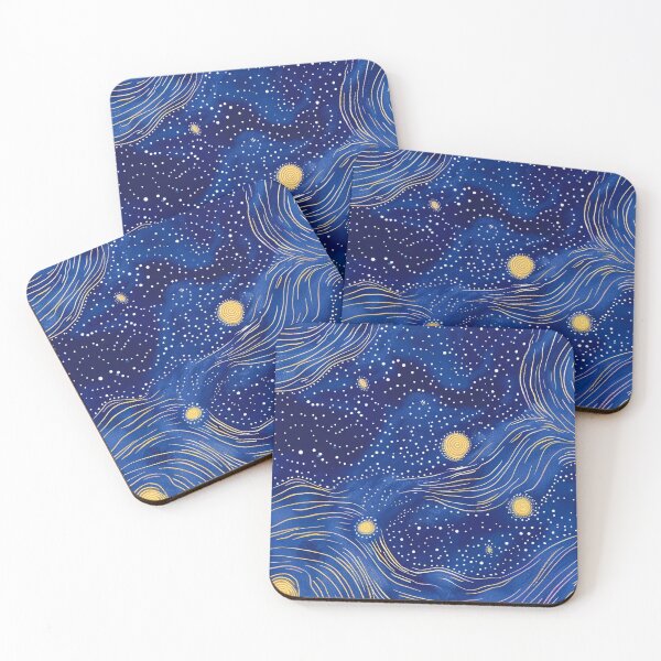 Item preview, Starry night inspired Australian Aboriginal dot art design designed and sold by anins-azuree.