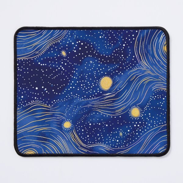 Item preview, Starry night inspired Australian Aboriginal dot art design designed and sold by anins-azuree.