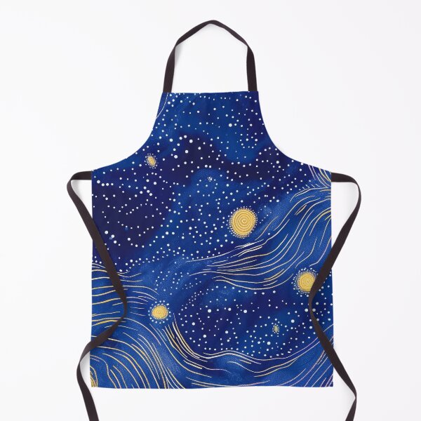 Item preview, Starry night inspired Australian Aboriginal dot art design designed and sold by anins-azuree.