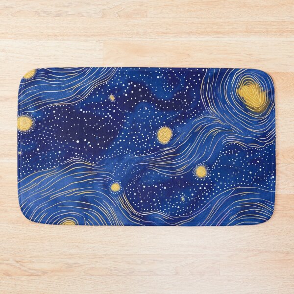 Item preview, Starry night inspired Australian Aboriginal dot art design designed and sold by anins-azuree.