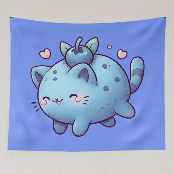 Item preview, Blueberry cat designed and sold by Anna Halasek.