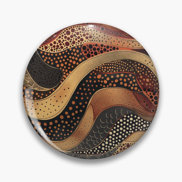 Item preview, Australian Aboriginal dot art snake pattern design designed and sold by anins-azuree.