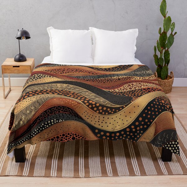 Item preview, Australian Aboriginal dot art snake pattern design designed and sold by anins-azuree.
