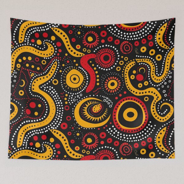 Item preview, Australian Aboriginal dot art pattern design designed and sold by anins-azuree.