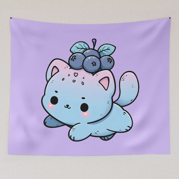 Item preview, Blueberry cat designed and sold by Anna Halasek.