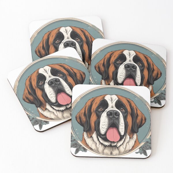 Aperçu de l'œuvre Saint-Bernard rétro créée et vendue par NeatThingLover.