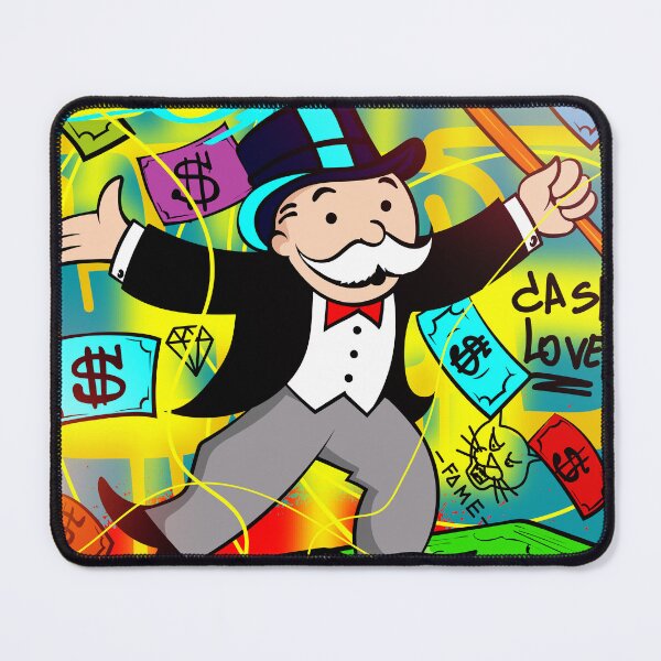 Item preview, Prosperity's Call - Monopoly Man Amid Dollars designed and sold by DonVivaldo.