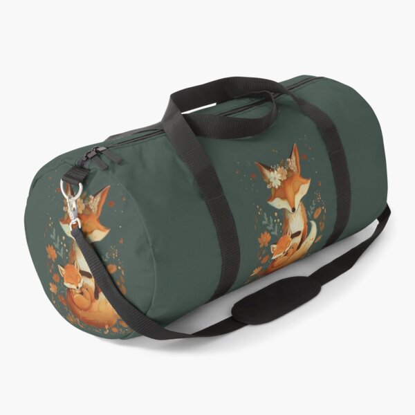 Item preview, Fox and flowers with baby - a loving family of foxes designed and sold by ArtPompon.