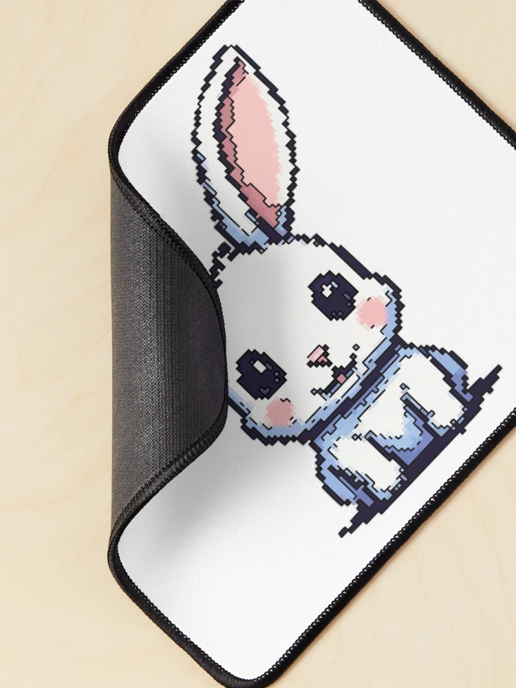 Thumbnail 2 of 5, Mouse Pad, Pixel Rabbit designed and sold by NaturePixel.