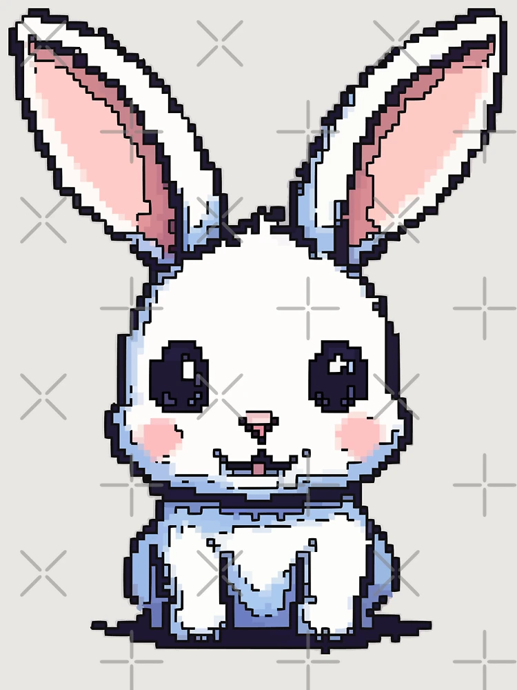 Thumbnail 6 von 6, Premium Oversized Pullover, Pixel Rabbit designt und verkauft von NaturePixel.