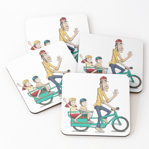 Item preview, Dad riding with the kids designed and sold by John Cooper.