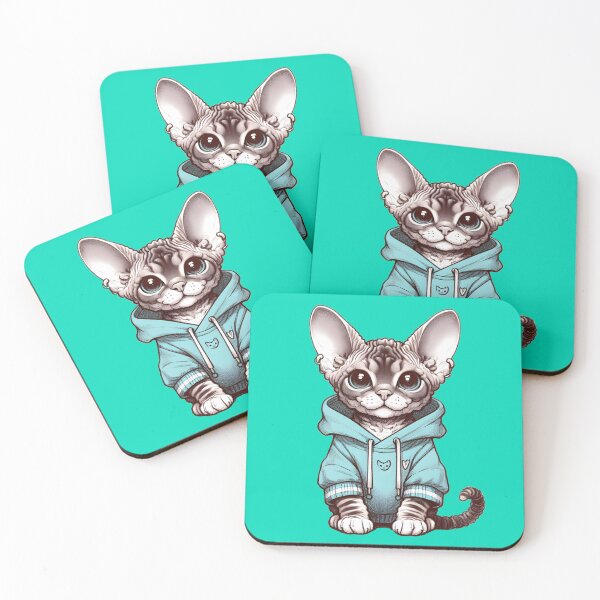 Item preview, Devon rex designed and sold by Anna Halasek.