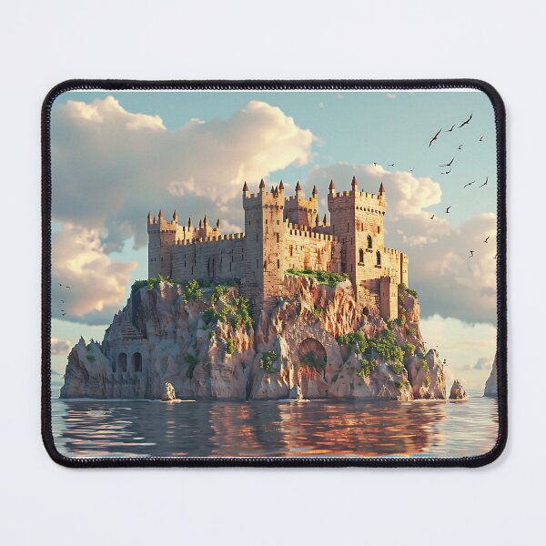 Item preview, a big castle, drawn style, 3D illustration designed and sold by Qwertus.