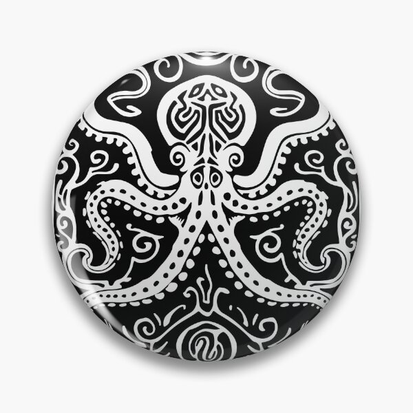 Item preview, Octopus Pattern (Black and White) designed and sold by VelvetRoom.