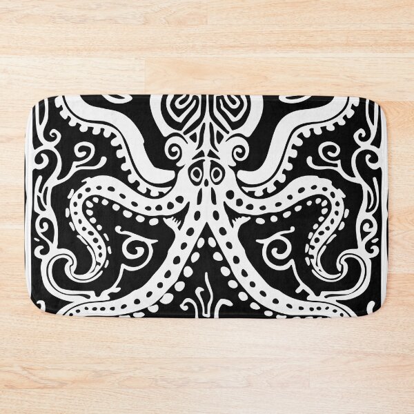 Item preview, Octopus Pattern (Black and White) designed and sold by VelvetRoom.