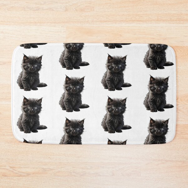 Item preview, Black fluffy cat designed and sold by GIFT4S.