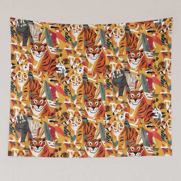 Item preview, Funny Cool Artsy Tiger Print Abstract Art designed and sold by Nature's Fancy.