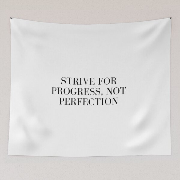 Item preview, Strive for progress, not perfection designed and sold by Monem-RASH.