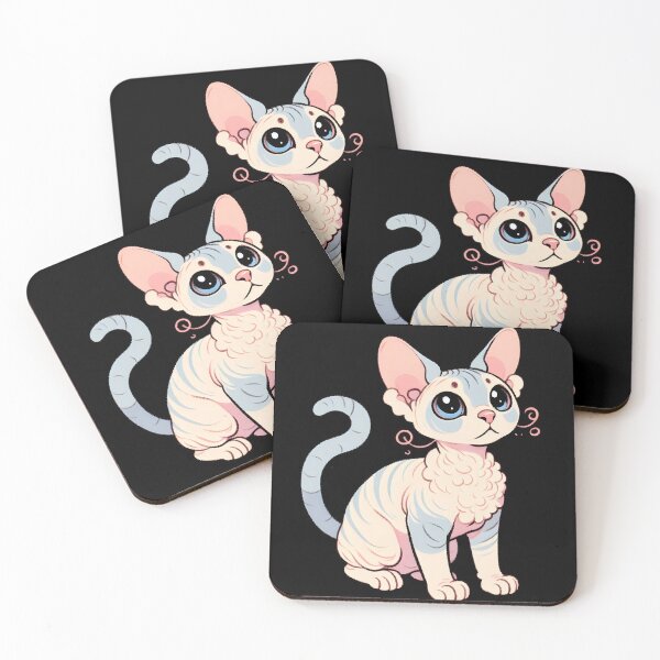 Item preview, Cute devon rex cat designed and sold by Anna Halasek.