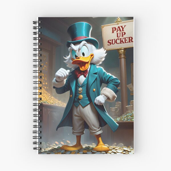 Item preview, Pay up Sucker 2, a Scrooge fantasy art print designed and sold by PineappleBlend.