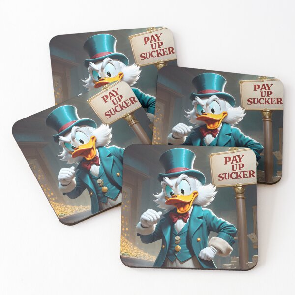 Item preview, Pay up Sucker 2, a Scrooge fantasy art print designed and sold by PineappleBlend.