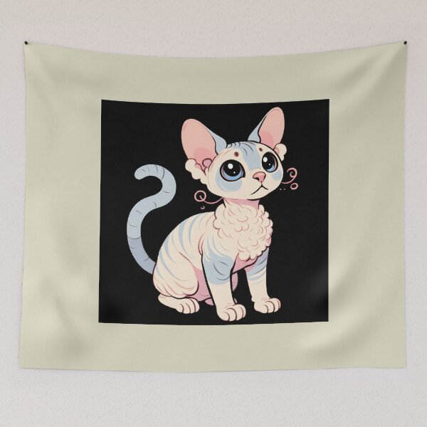 Item preview, Cute devon rex cat designed and sold by Anna Halasek.