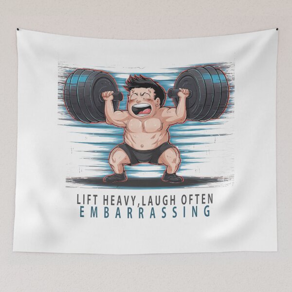 Item preview, Lift heavy, laugh often male gym embarrassing  designed and sold by RAZ1995.