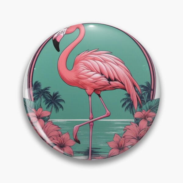 Artikelvorschau, Retro Flamingo entworfen und verkauft von NeatThingLover.